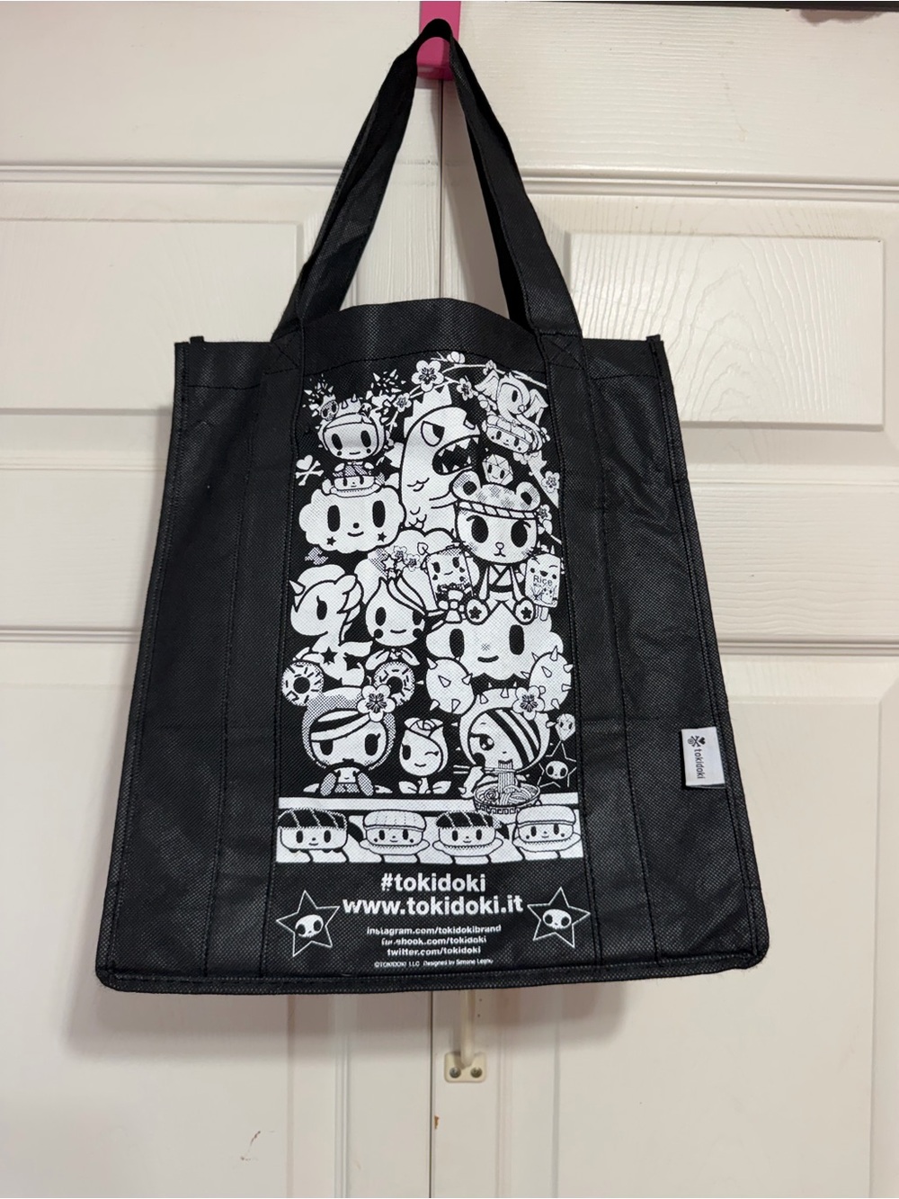 tokidoki original Black and White Character Panel Shopper